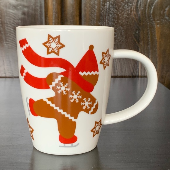Crate & Barrel Ice Skating Gingerbread Man Mug - 2012 - Picture 2 of 9